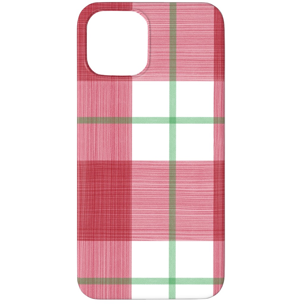 Double Plaid Phone Case, Slim Case, Matte, iPhone 11 Pro, Red, Apple