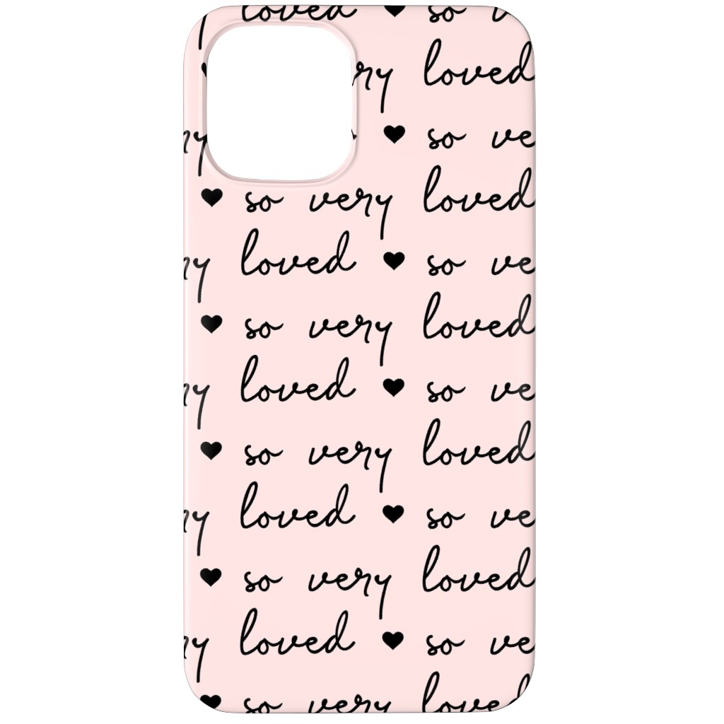 so Very Loved - Pink and Black Phone Case, Slim Case, Matte, iPhone 11 Pro, Pink, Bright Pink