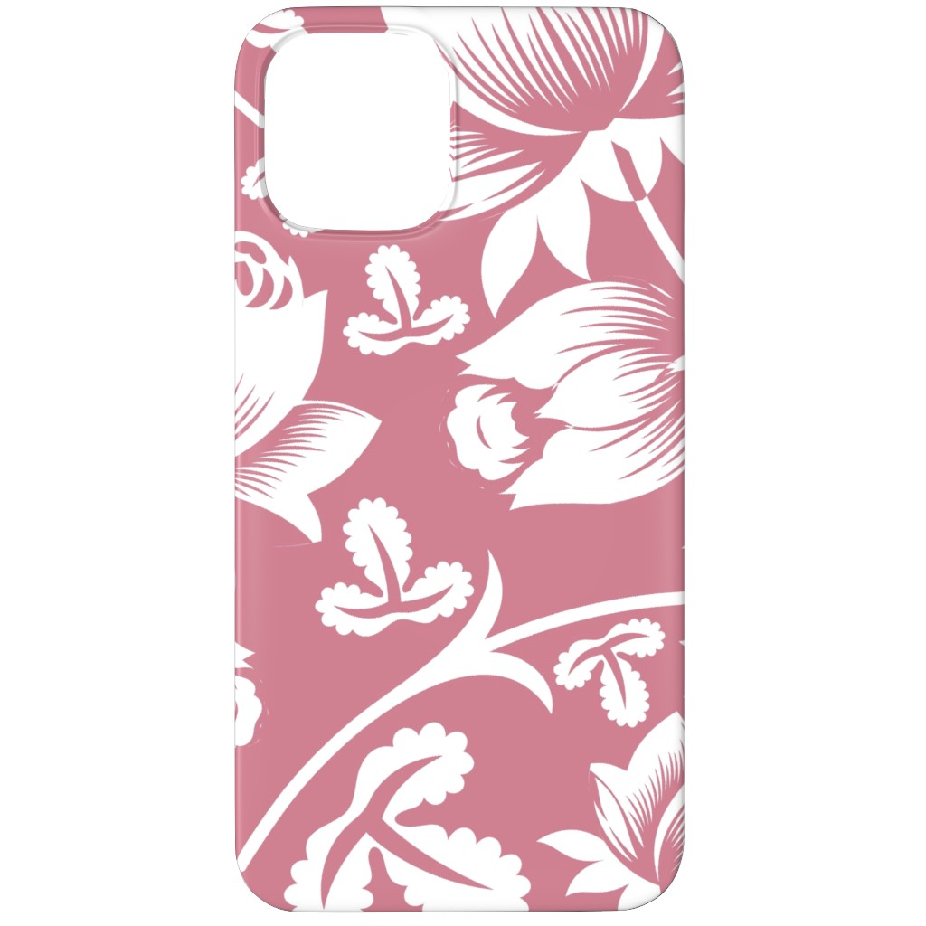 Lovely Rose Flower - Pink and White Phone Case, Slim Case, Matte, iPhone 11 Pro, Pink