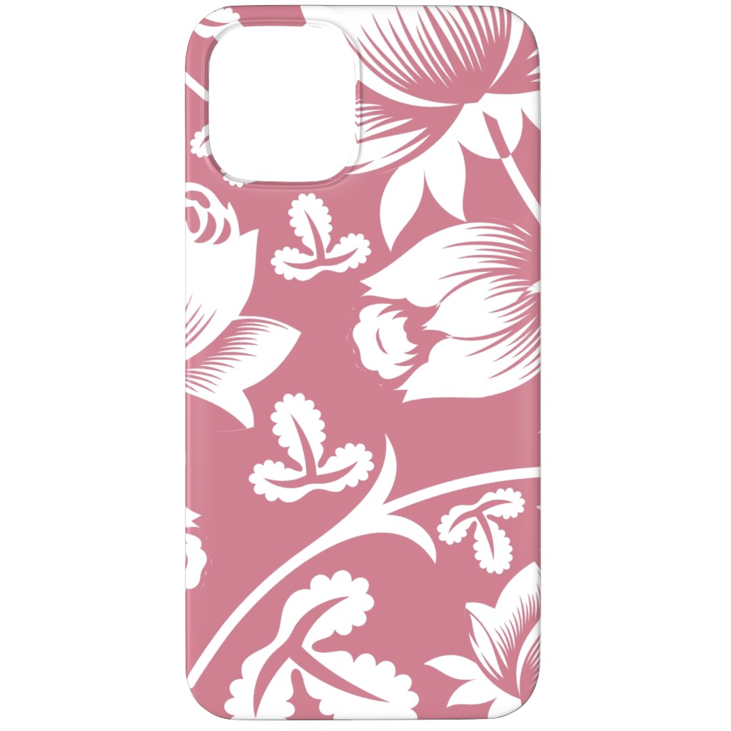 Lovely Rose Flower - Pink and White Phone Case, Slim Case, Matte, iPhone 11 Pro, Pink, Bright Pink