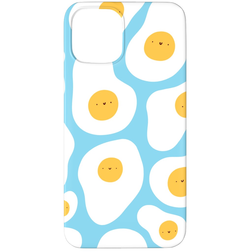Cute Fried Eggs - Blue Phone Case, Slim Case, Matte, iPhone 11 Pro, Blue