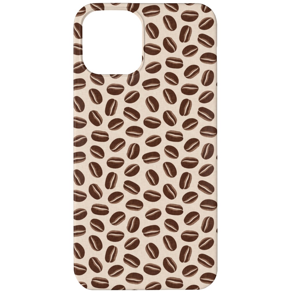 Coffee Beans - Coffee House - Beige Phone Case, Silicone Liner Case, Matte, iPhone 11, Brown