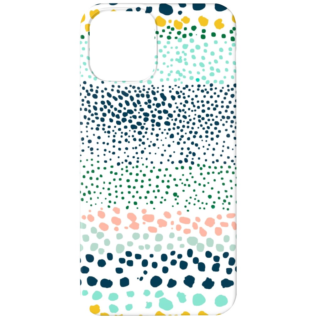 Little Textured Dots - Multi Phone Case, Silicone Liner Case, Matte, iPhone 11, Multicolor