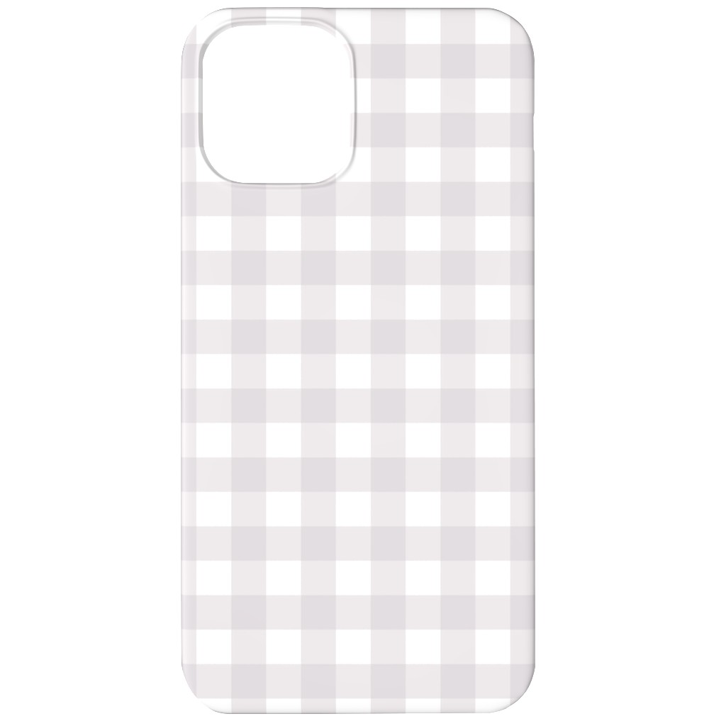Gingham Check Phone Case, Silicone Liner Case, Matte, iPhone 11, Gray