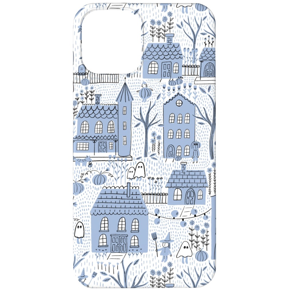 What Ghosts Around Comes Around - Blue Phone Case, Silicone Liner Case, Matte, iPhone 11, Blue, True Blue