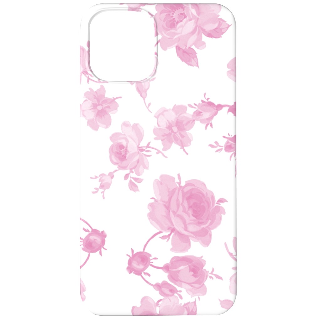 Saint Colette June Roses - Pink Phone Case, Silicone Liner Case, Matte, iPhone 11, Pink