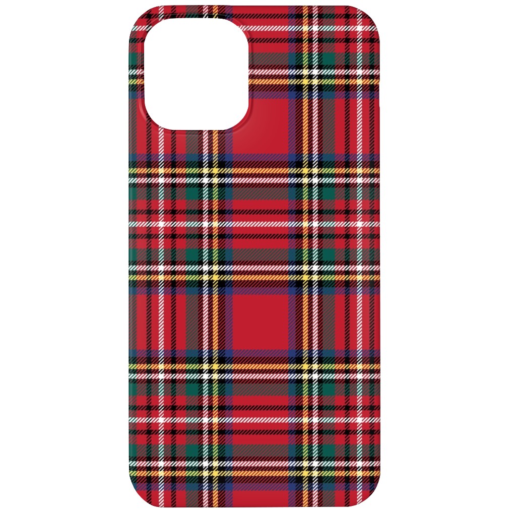 Royal Stewart Tartan Style Repeat Perfect for Christmas Phone Case, Silicone Liner Case, Matte, iPhone 11, Red, Red