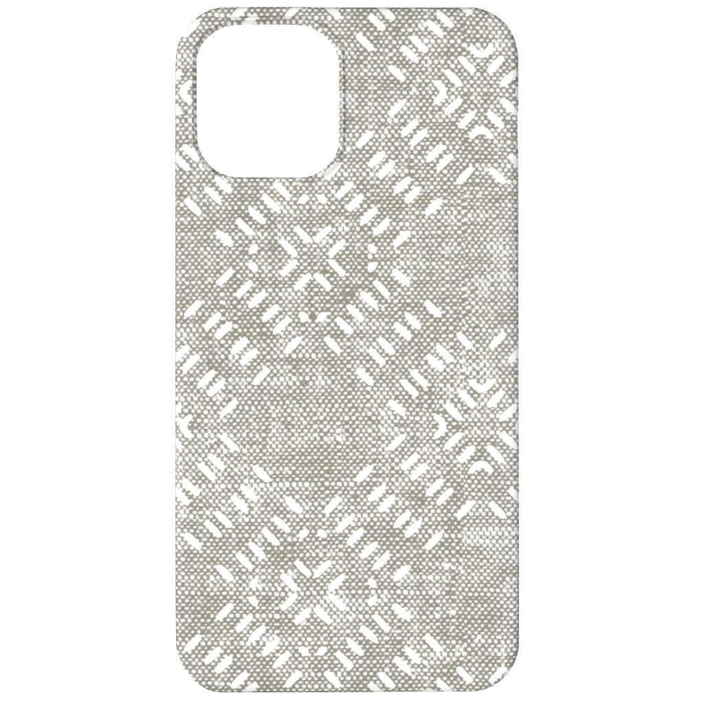 Modern Farmhouse Tile - Neutral Phone Case, Silicone Liner Case, Matte, iPhone 11, Gray, Gray