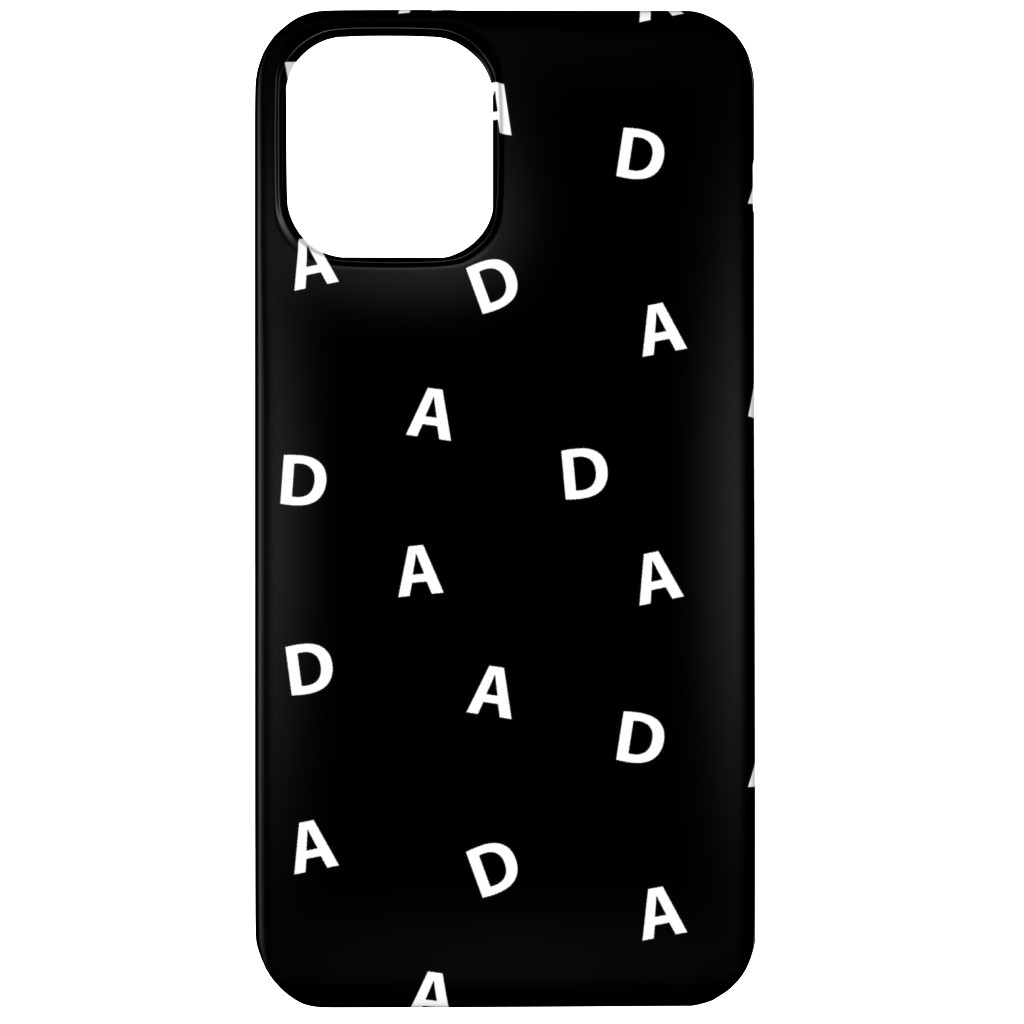 Sweet Dad Typography - Black and White Phone Case, Silicone Liner Case, Matte, iPhone 11, Black