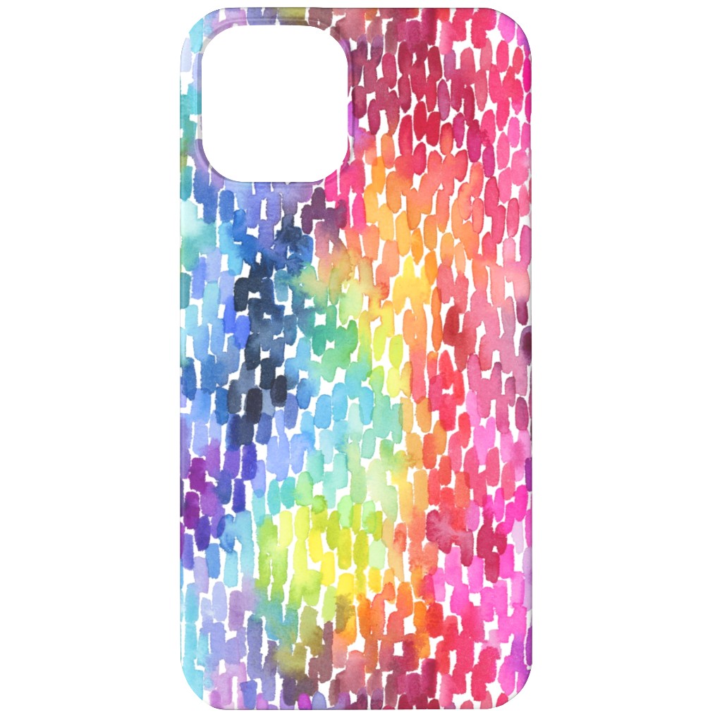 Watercolor Marks - Multi Phone Case, Silicone Liner Case, Matte, iPhone 11, Multicolor