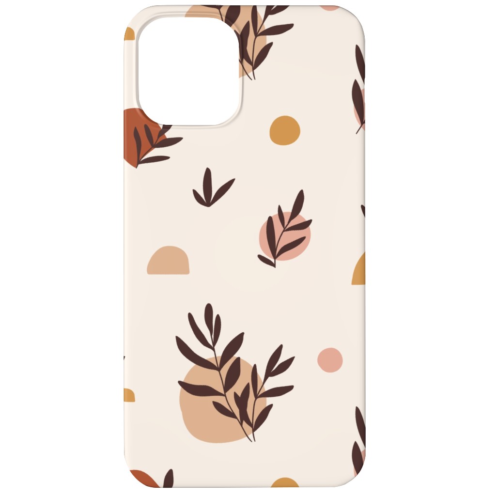 Abstraction and Tropical Leaves - Light Phone Case, Silicone Liner Case, Matte, iPhone 11, Beige, Pearl