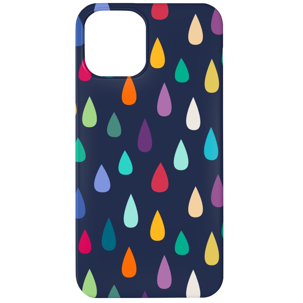 Raindrops - Multi Phone Case, Silicone Liner Case, Matte, iPhone 11, Multicolor