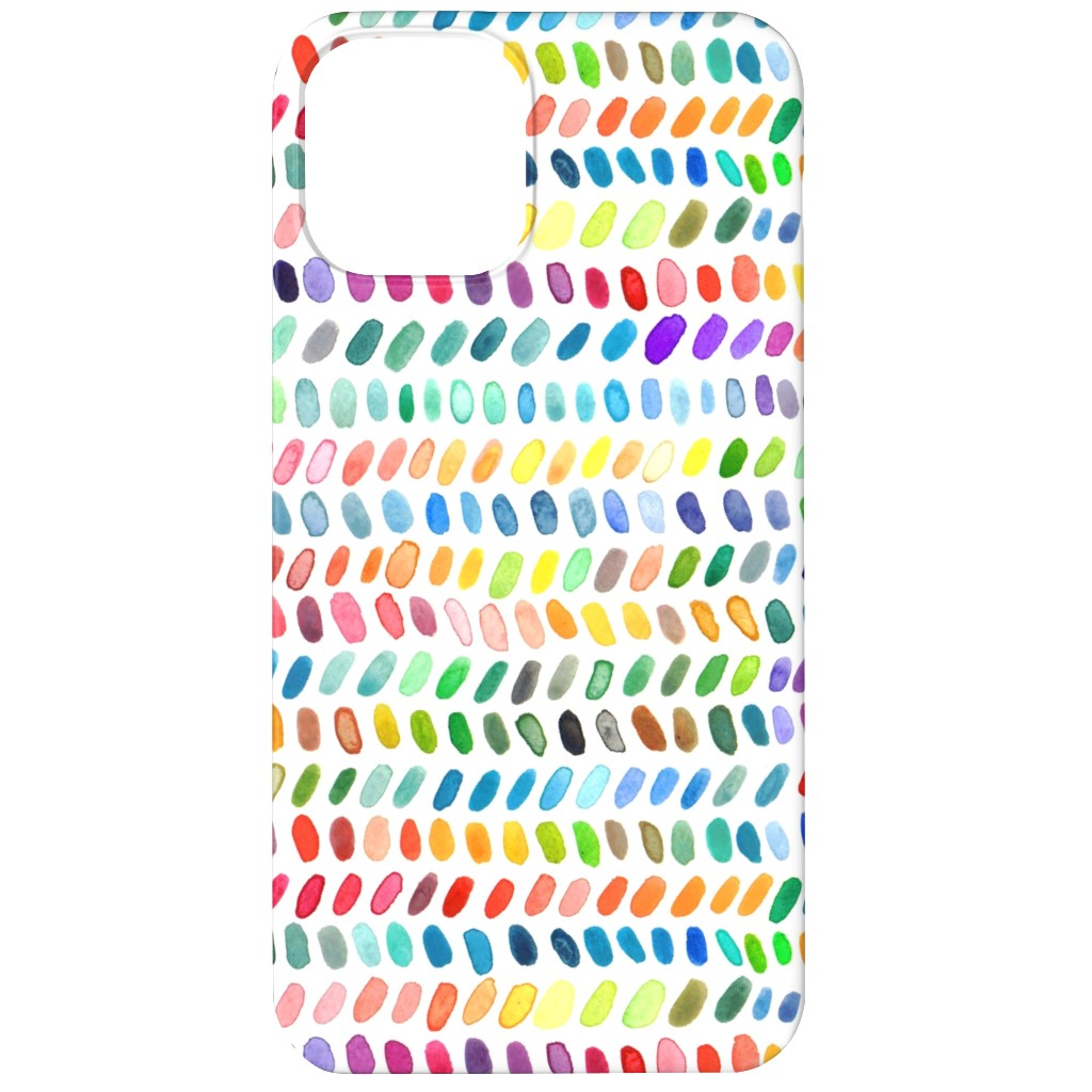 Rainbow Dash Rows - Multi Phone Case, Silicone Liner Case, Matte, iPhone 11, Multicolor