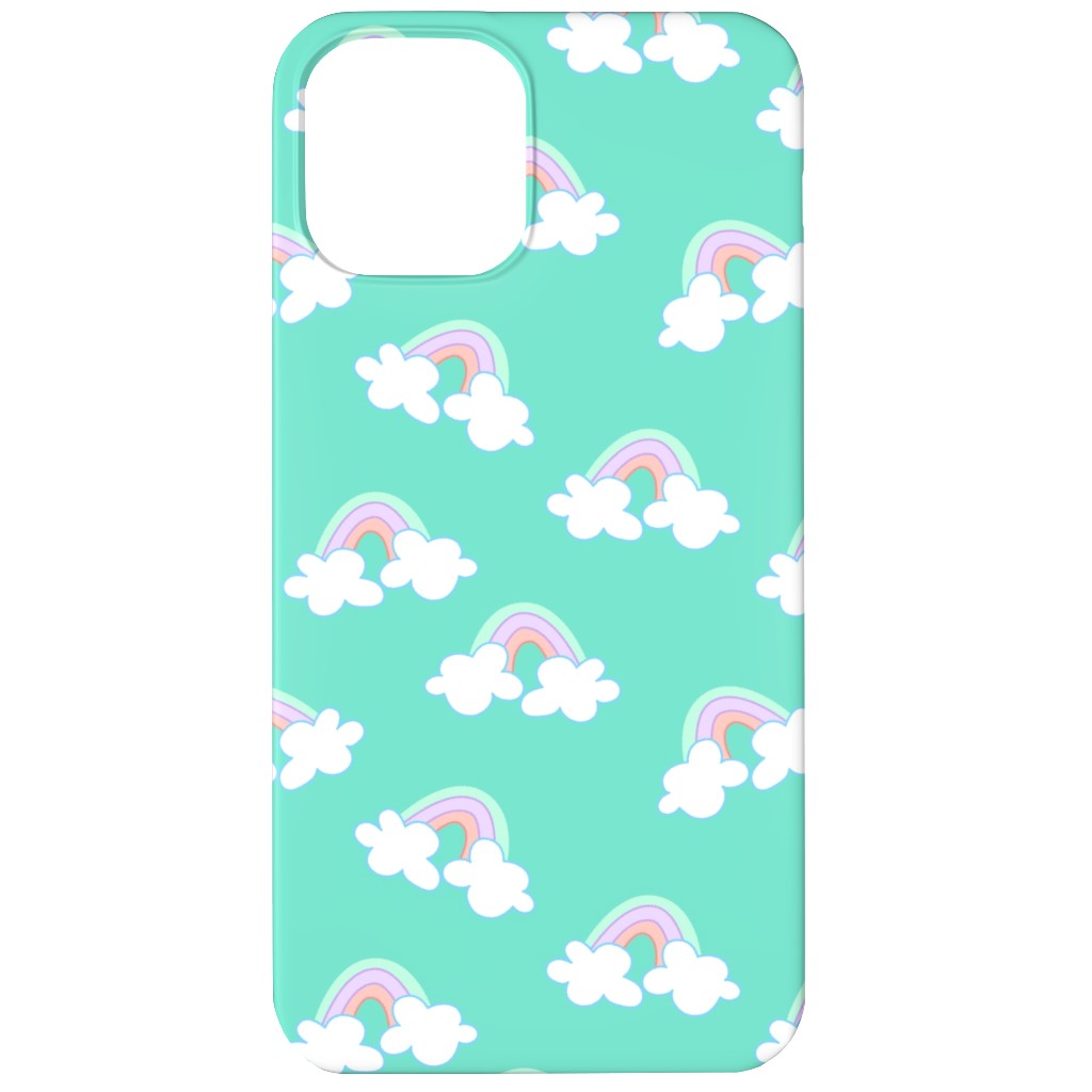 Nicola Unicorn Rainbows Phone Case, Slim Case, Matte, iPhone 11, Green