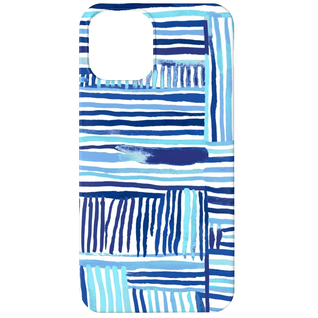 Linear Meditation Phone Case, Slim Case, Matte, iPhone 11, Blue, Boardwalk