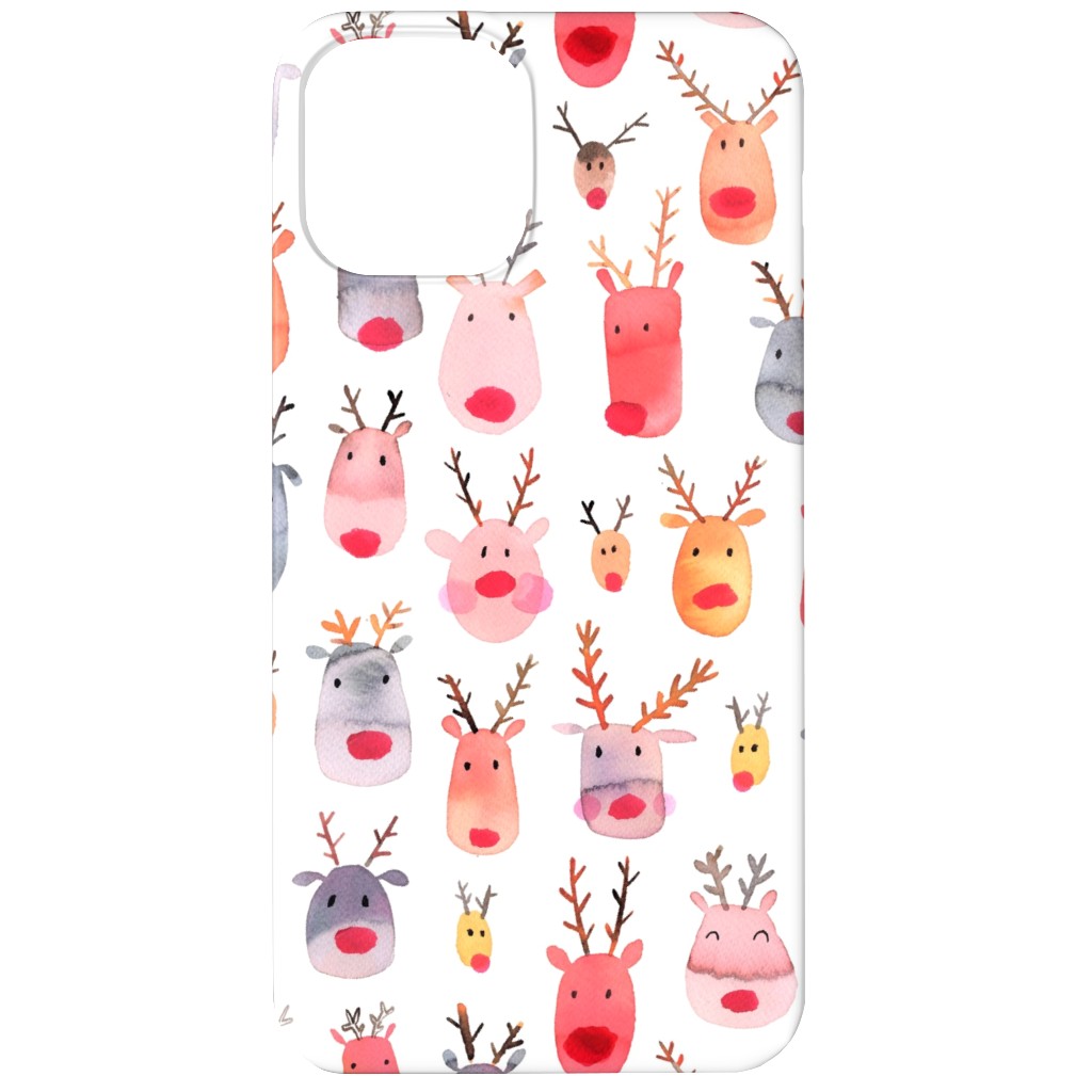 Rudolph Reindeers Phone Case, Slim Case, Matte, iPhone 11, Red