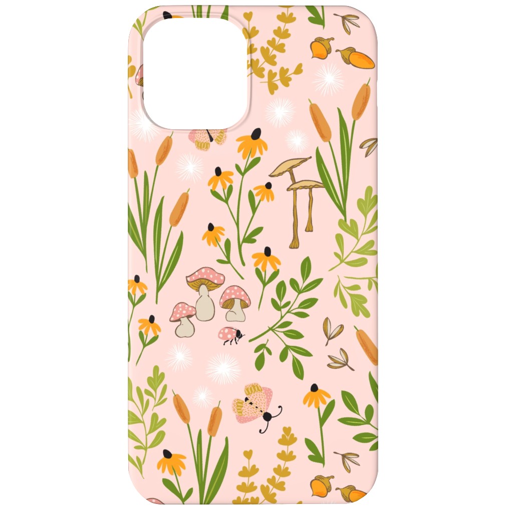 Autumn Meadow Phone Case, Slim Case, Matte, iPhone 11, Pink