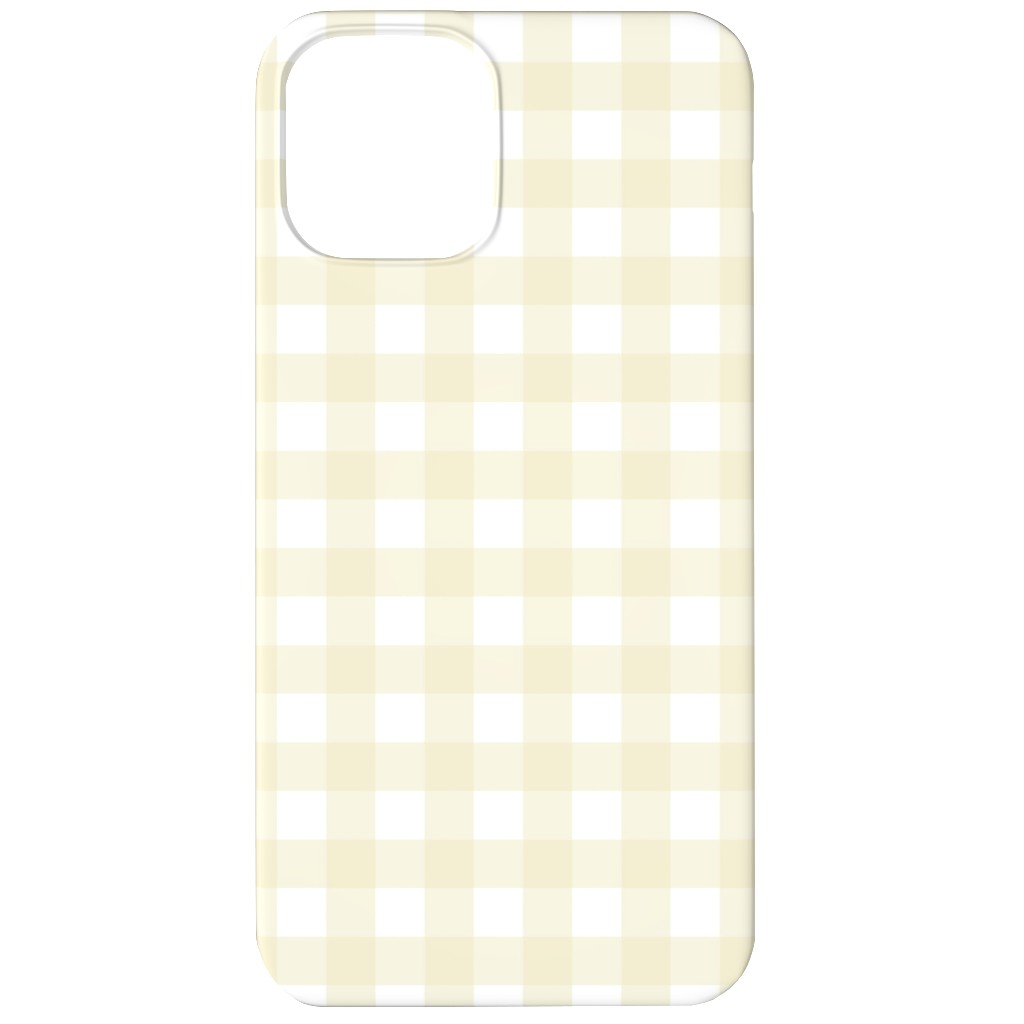 Gingham Check Phone Case, Slim Case, Matte, iPhone 11, Yellow
