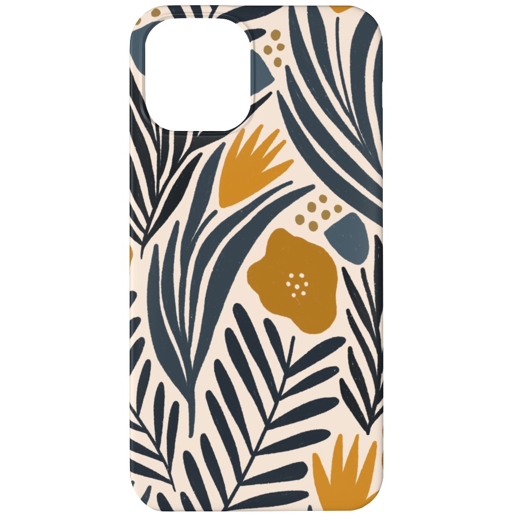 Nadia - Gold & Black Phone Case, Slim Case, Matte, iPhone 11, Multicolor