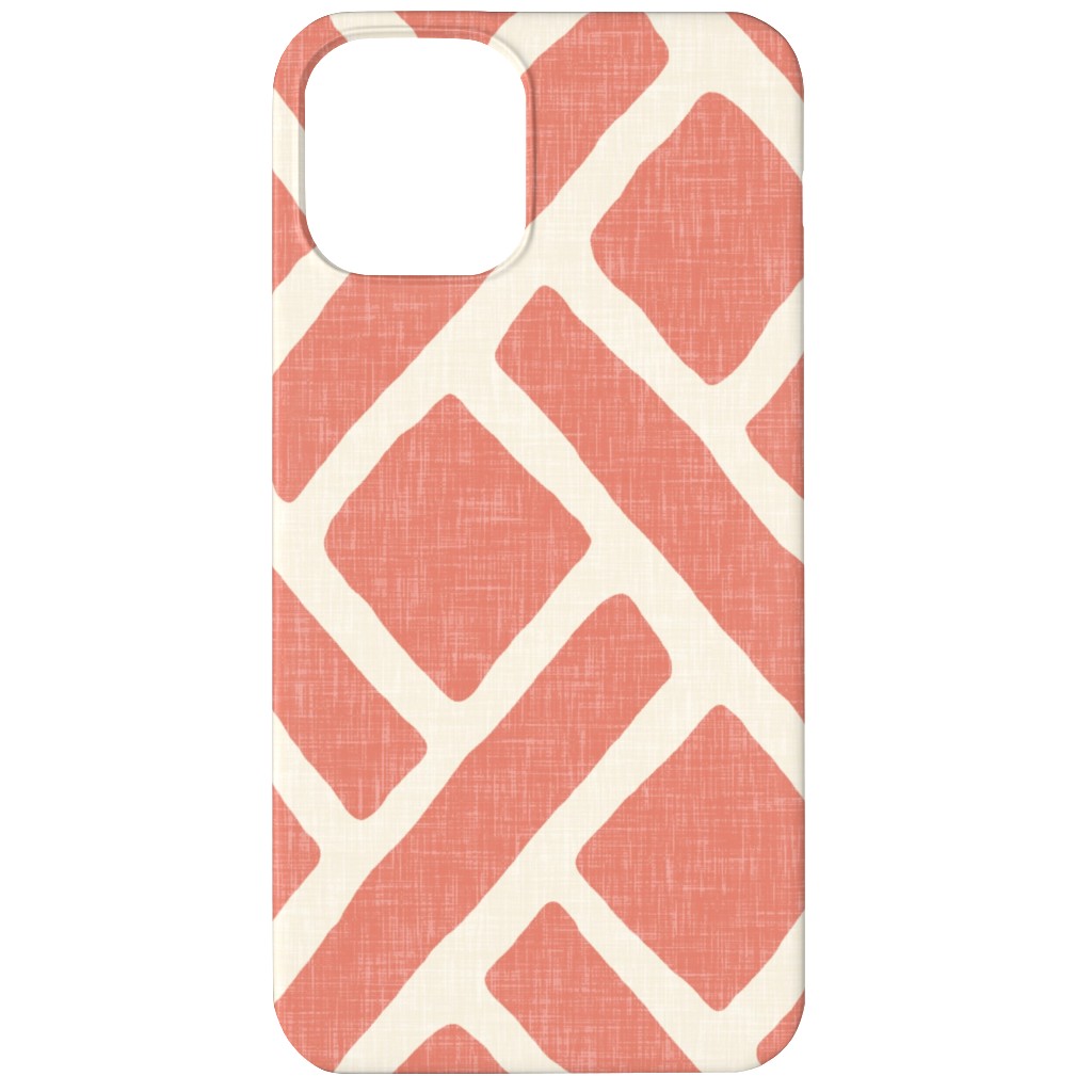 Savannah Trellis Phone Case, Slim Case, Matte, iPhone 11, Pink, Pueblo