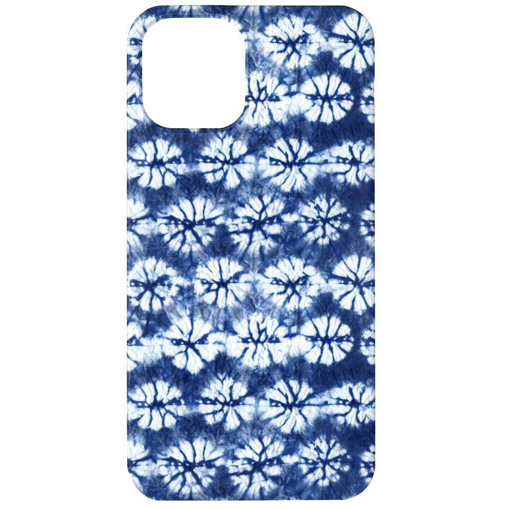 Shibori Pine - Blue Phone Case, Slim Case, Matte, iPhone 11, Blue, True Blue