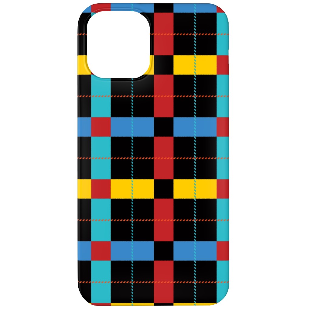 Pnw Pike Plaid - Multi Phone Case, Slim Case, Matte, iPhone 11, Multicolor