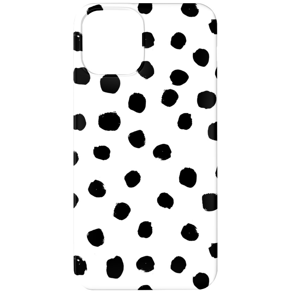 Soft Painted Dots Phone Case, Slim Case, Matte, iPhone 11, White, Black