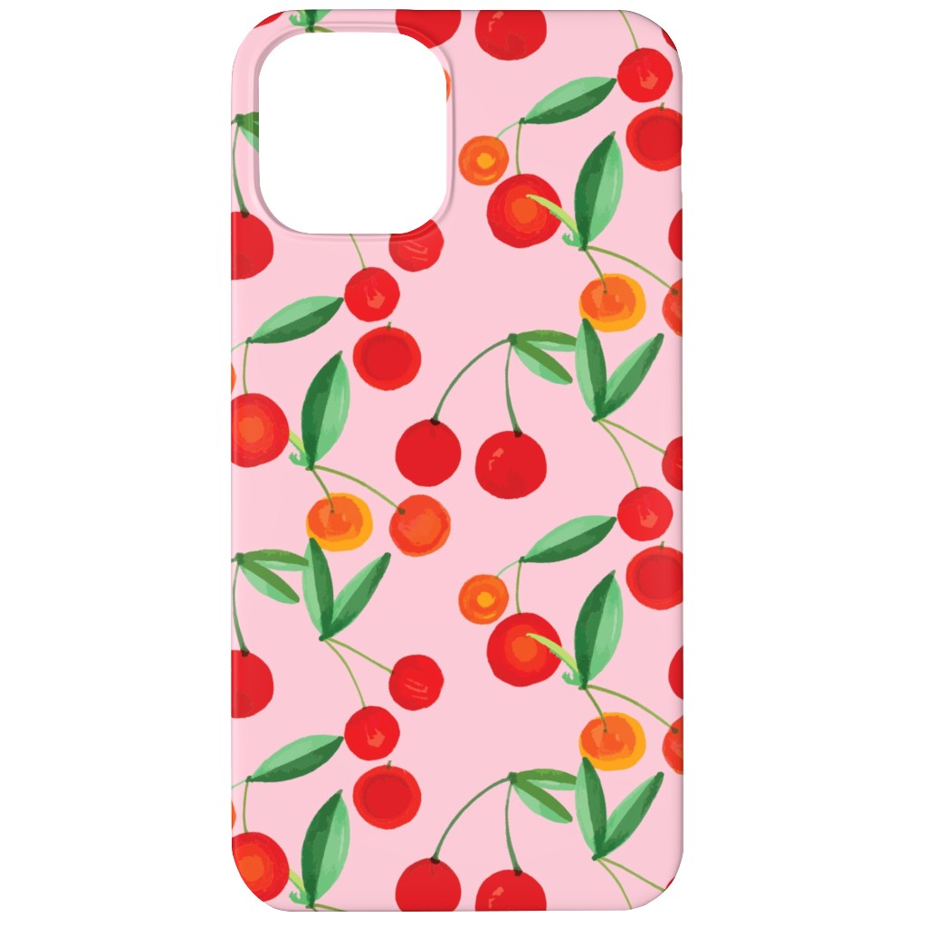 Cherry Farm Phone Case, Slim Case, Matte, iPhone 11, Pink, Bright Pink