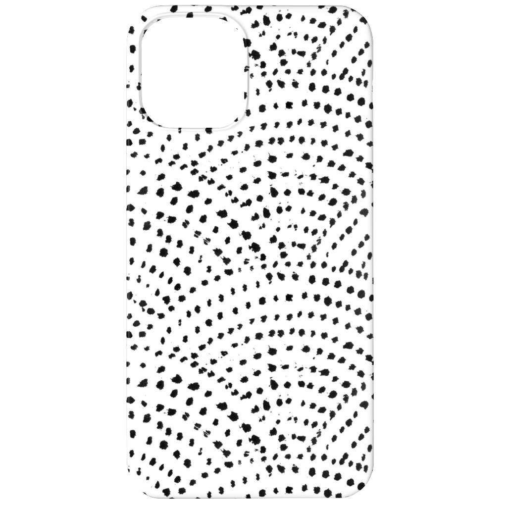 Ink Dot Scales Phone Case, Slim Case, Matte, iPhone 11, White, Silver Lining