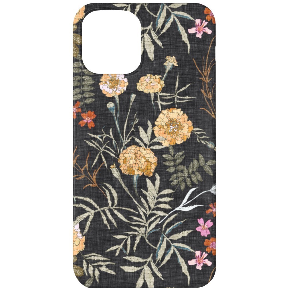 Marigold Love - Dark Phone Case, Slim Case, Matte, iPhone 11, Black