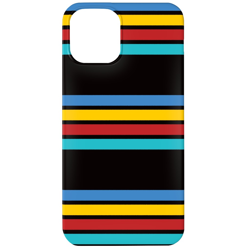 Classic Camping Stripes - Multi Phone Case, Silicone Liner Case, Matte, iPhone 12 Mini, Multicolor