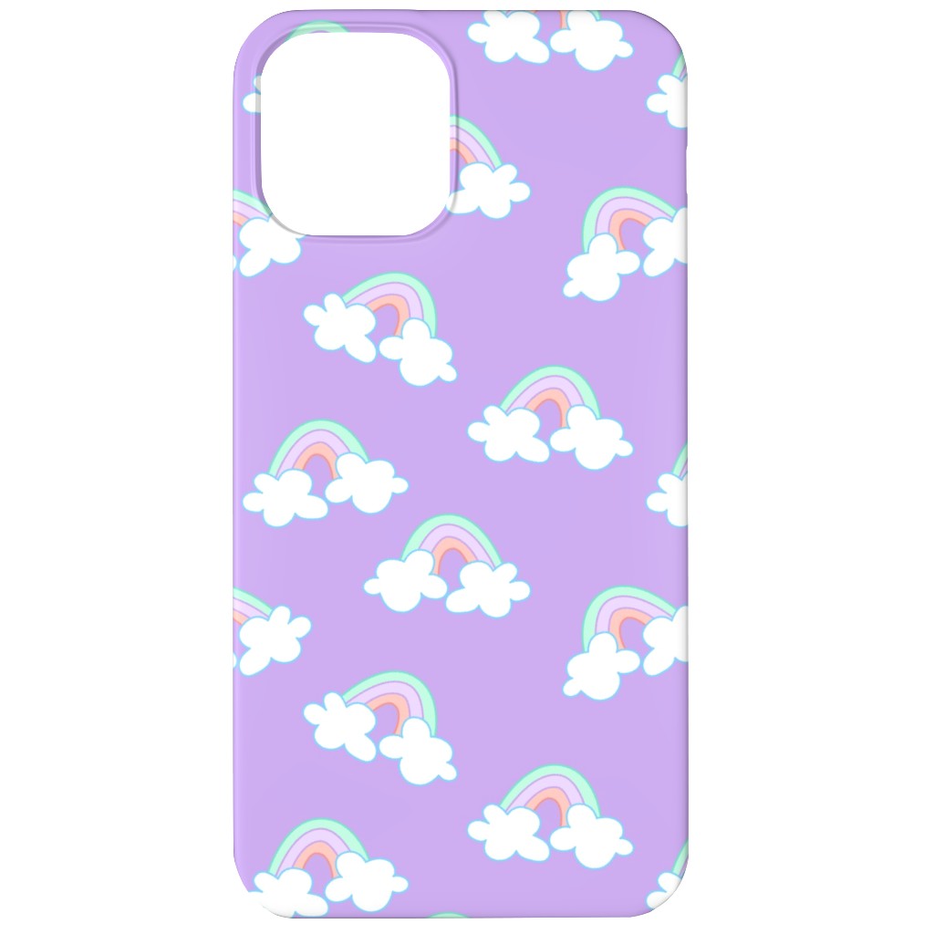 Nicola Unicorn Rainbows Phone Case, Silicone Liner Case, Matte, iPhone 12 Mini, Purple, Lilac