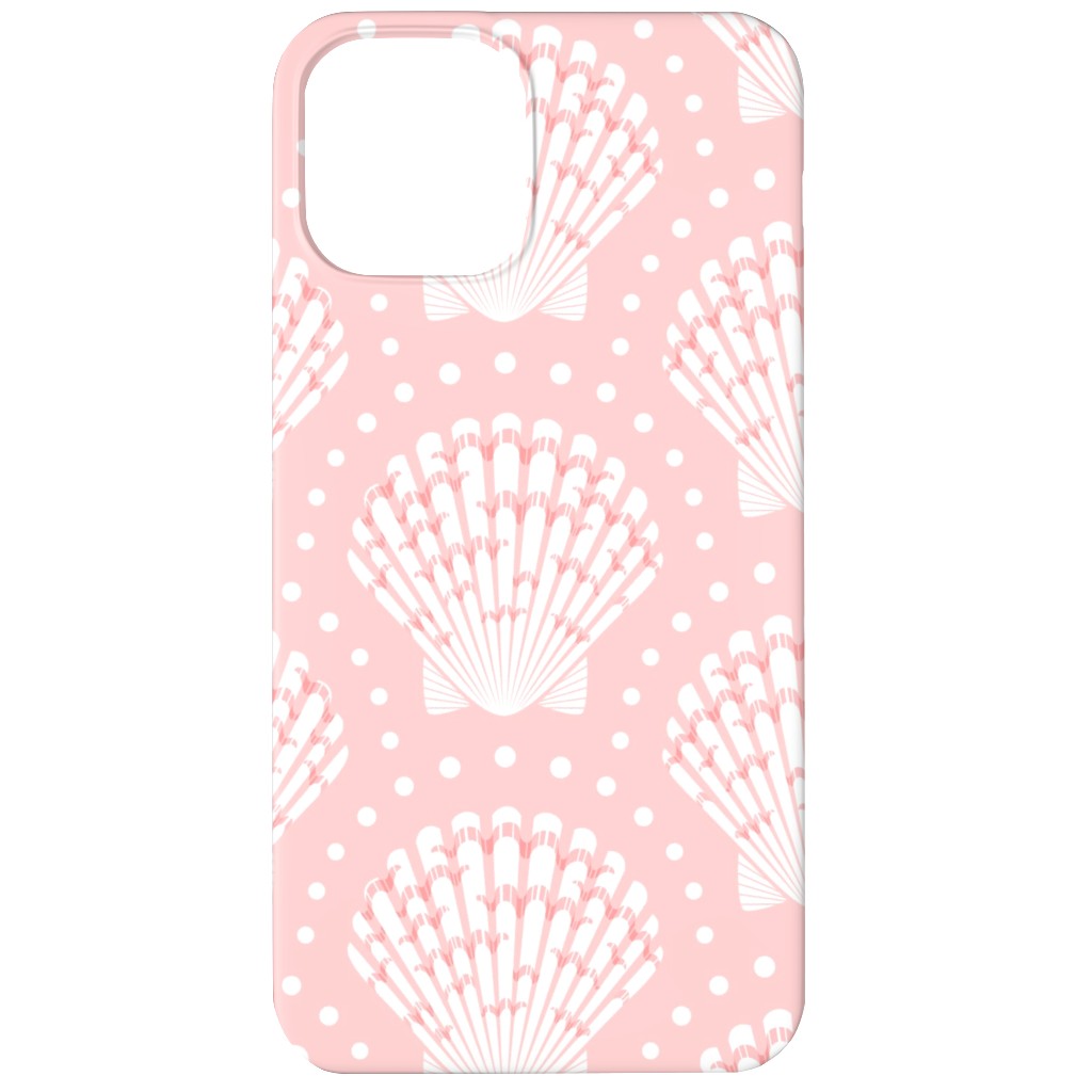 Pretty Scallop Shells - Pink Phone Case, Silicone Liner Case, Matte, iPhone 12 Mini, Pink