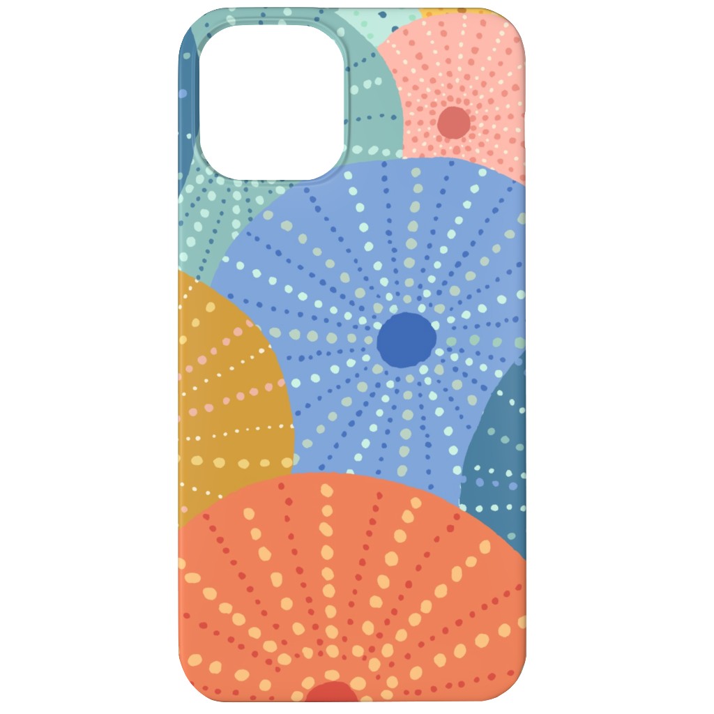 Colorful Sea Urchins Phone Case, Silicone Liner Case, Matte, iPhone 12 Mini, Multicolor