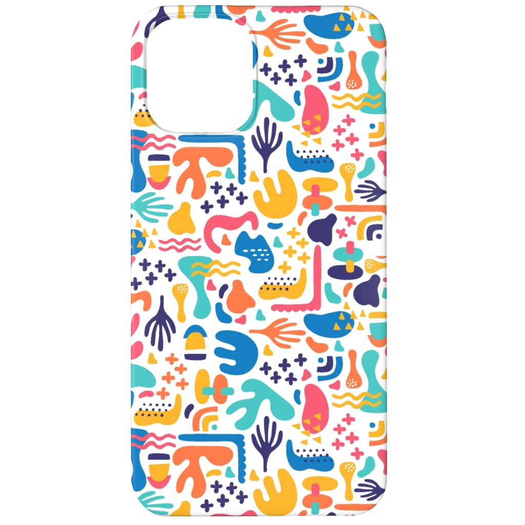 Organic Abstract Design - Multi Phone Case, Silicone Liner Case, Matte, iPhone 12 Mini, Multicolor