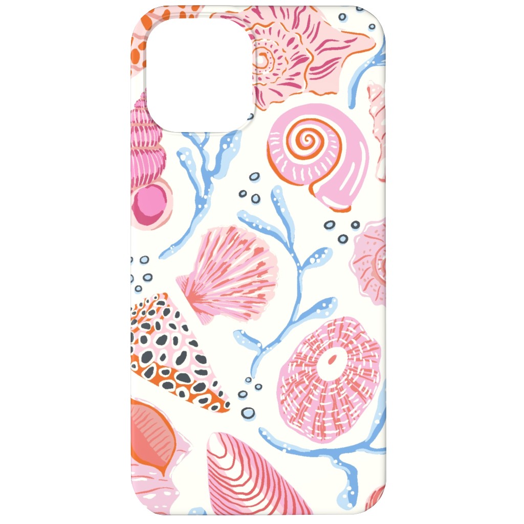 Seashells - Pink Phone Case, Slim Case, Matte, iPhone 12 Mini, Multicolor
