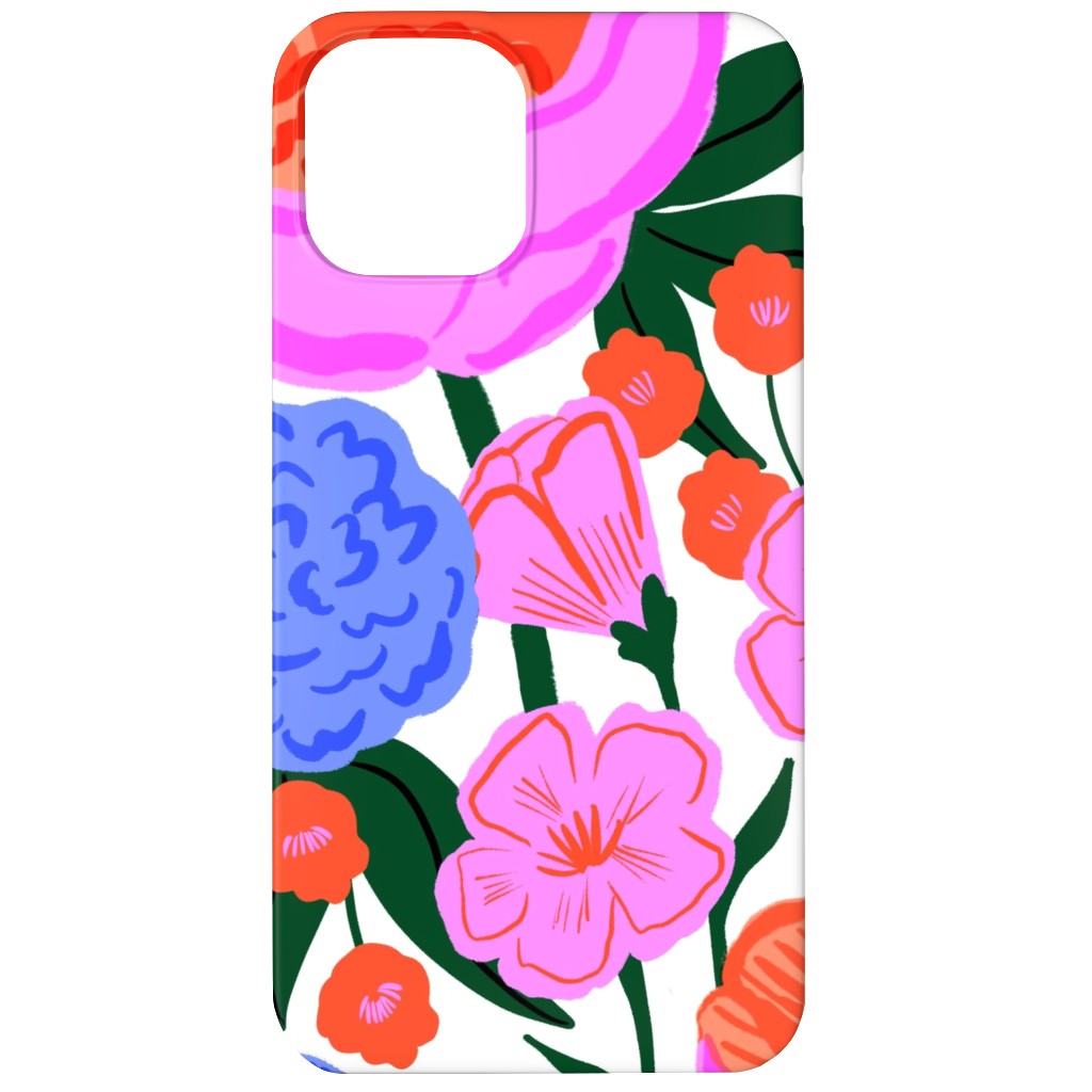 Garden Floral - Brights Phone Case, Slim Case, Matte, iPhone 12 Mini, Multicolor