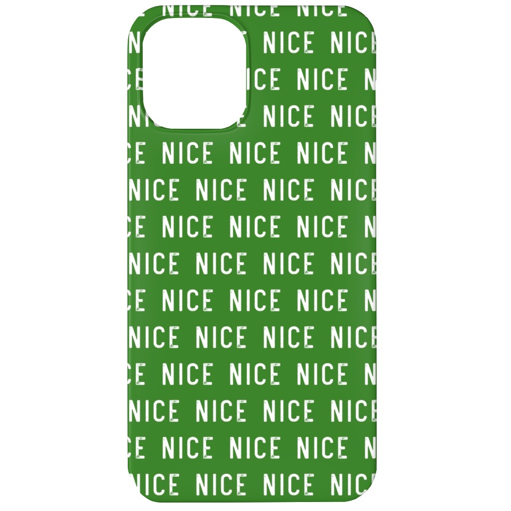Nice - Green Phone Case, Slim Case, Matte, iPhone 12 Mini, Green