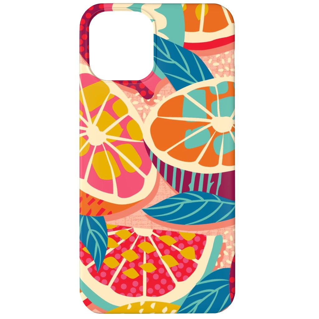 Squeeze the Day - Bold Phone Case, Slim Case, Matte, iPhone 12 Mini, Orange, Orange