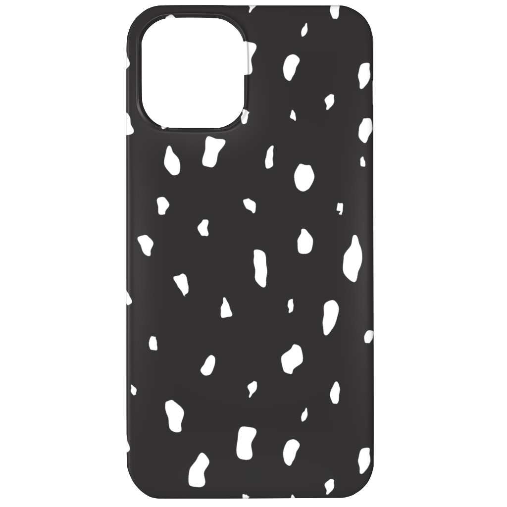 Chipped - Black and White Phone Case, Slim Case, Matte, iPhone 12 Mini, Black, Black