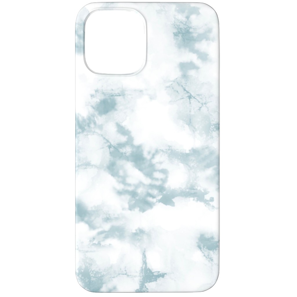 Inked Tie Dye Phone Case, Silicone Liner Case, Matte, iPhone 12 Pro Max, Blue