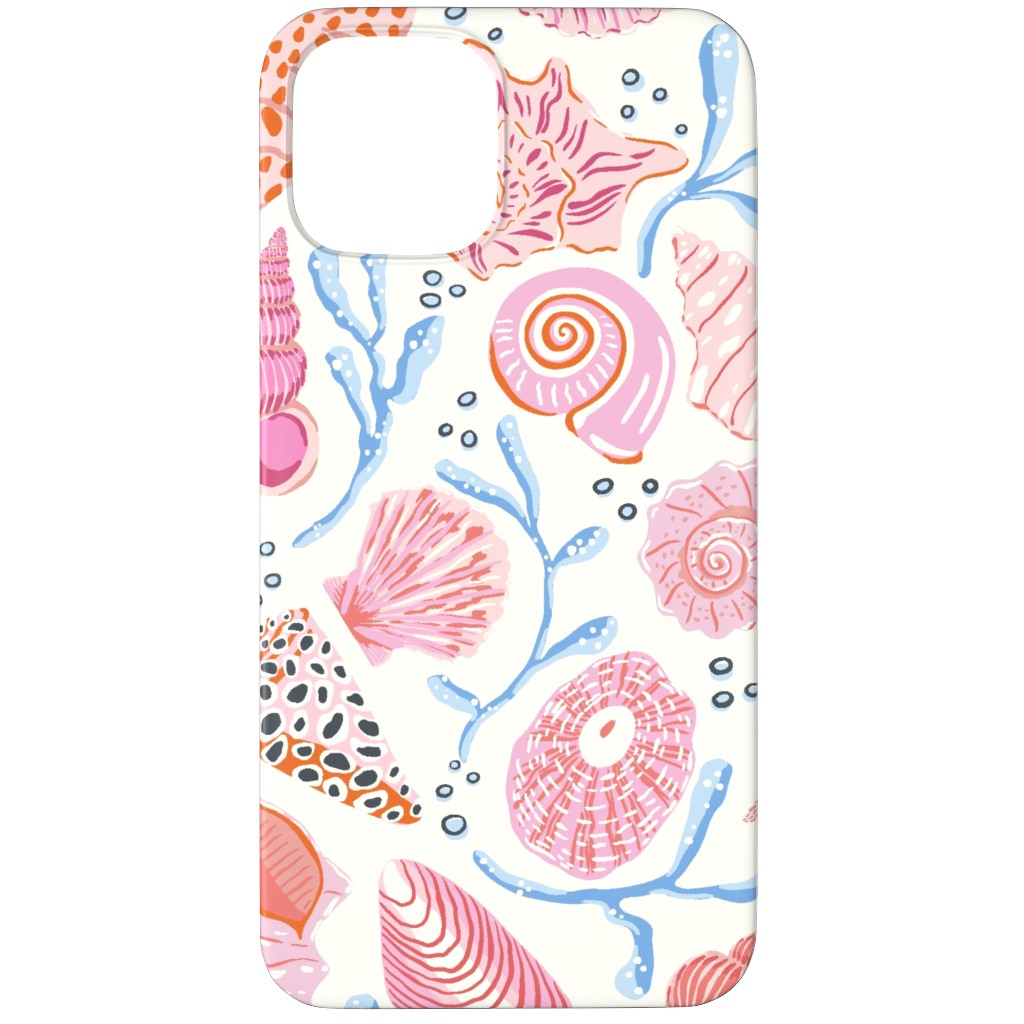Seashells - Pink Phone Case, Silicone Liner Case, Matte, iPhone 12 Pro Max, Multicolor