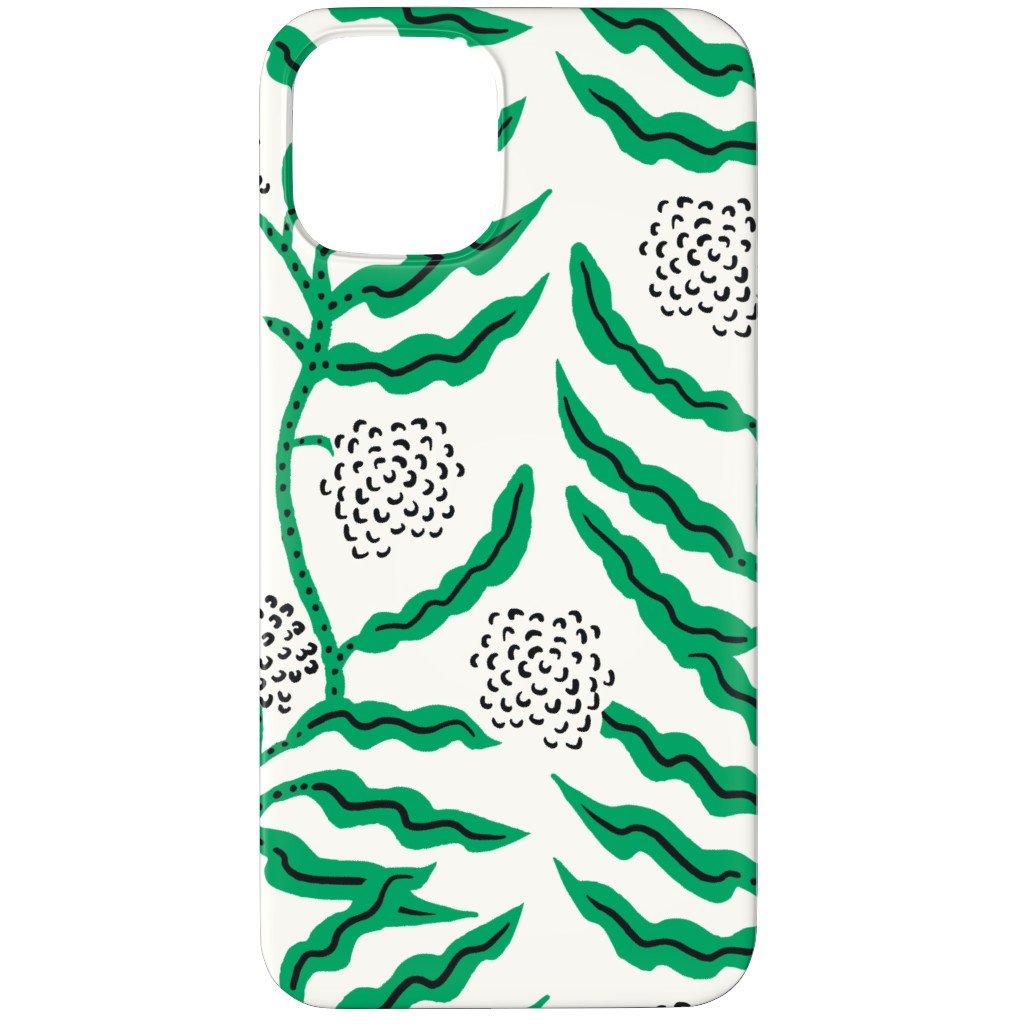 La Ville Vine Phone Case, Silicone Liner Case, Matte, iPhone 12 Pro Max, Green, Emerald