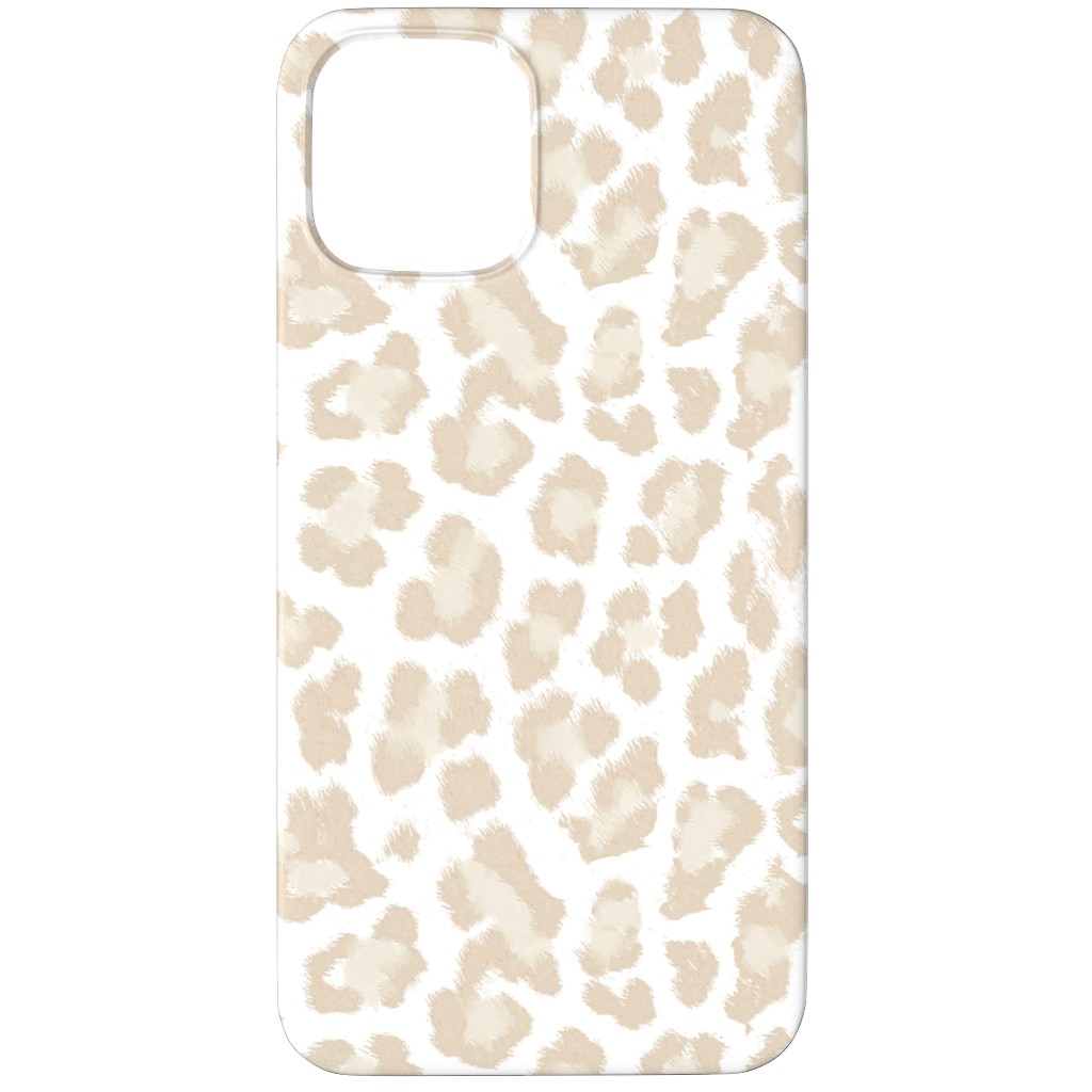 Natural Leopard - Beige Phone Case, Silicone Liner Case, Matte, iPhone 12 Pro Max, Beige