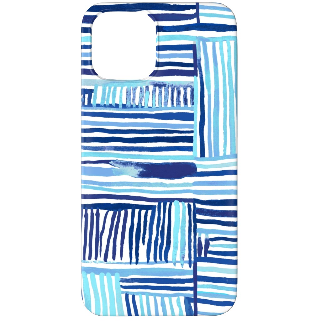 Linear Meditation Phone Case, Slim Case, Matte, iPhone 12 Pro Max, Blue