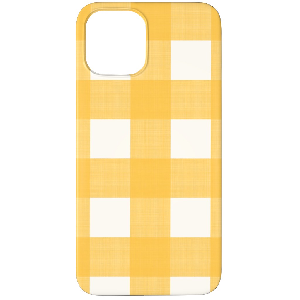 Cross Hatch Plaid Phone Case, Slim Case, Matte, iPhone 12 Pro Max, Orange