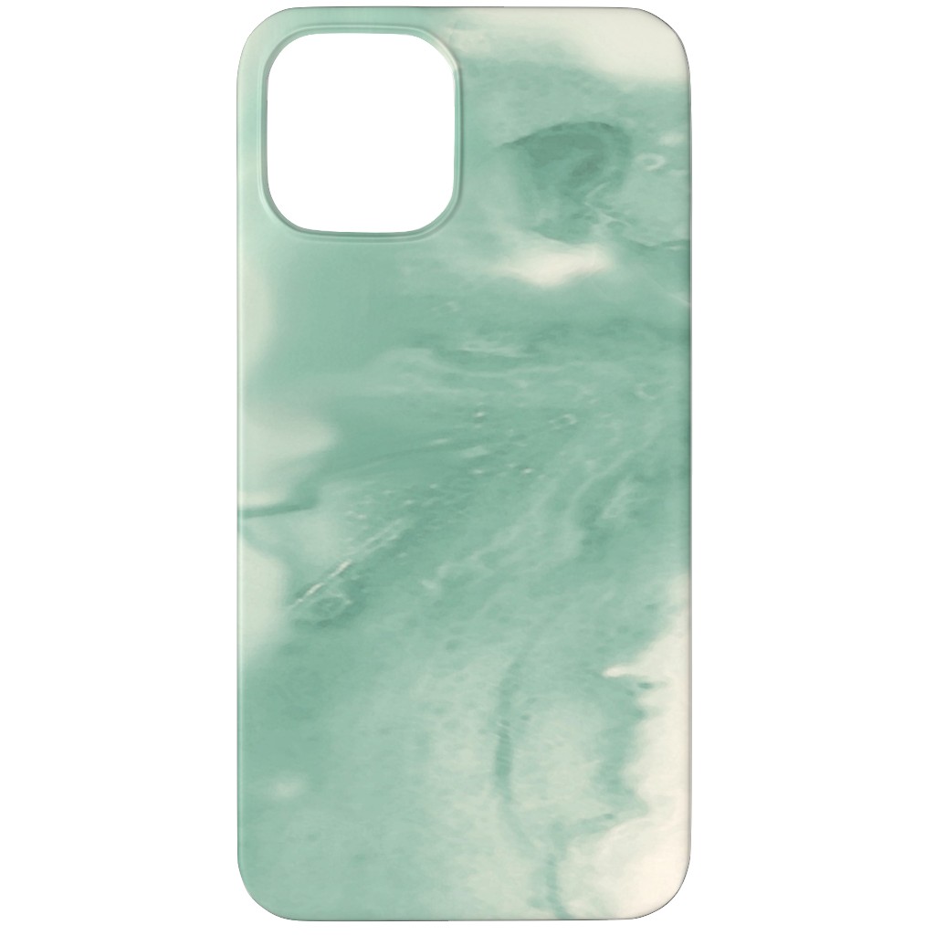 Abstract Watercolor Marble Phone Case, Slim Case, Matte, iPhone 12 Pro Max, Green