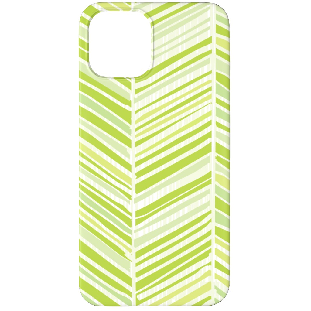 Herringbone Hues of Green Phone Case, Slim Case, Matte, iPhone 12 Pro Max, Green, Classic Green