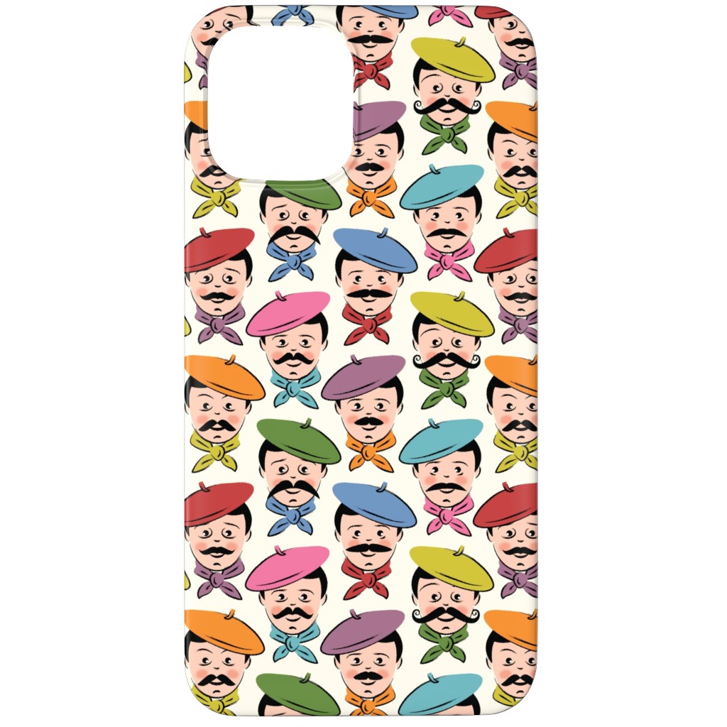Men With Mustaches and Bandanas - Multi Phone Case, Slim Case, Matte, iPhone 12 Pro Max, Multicolor