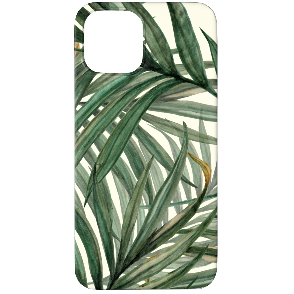 Palm Leaves King Pineapple Phone Case, Slim Case, Matte, iPhone 12 Pro Max, Green